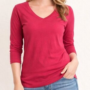 Eddie Bauer Long Sleeve V-Neck Tops Bundle (2) | Size Small